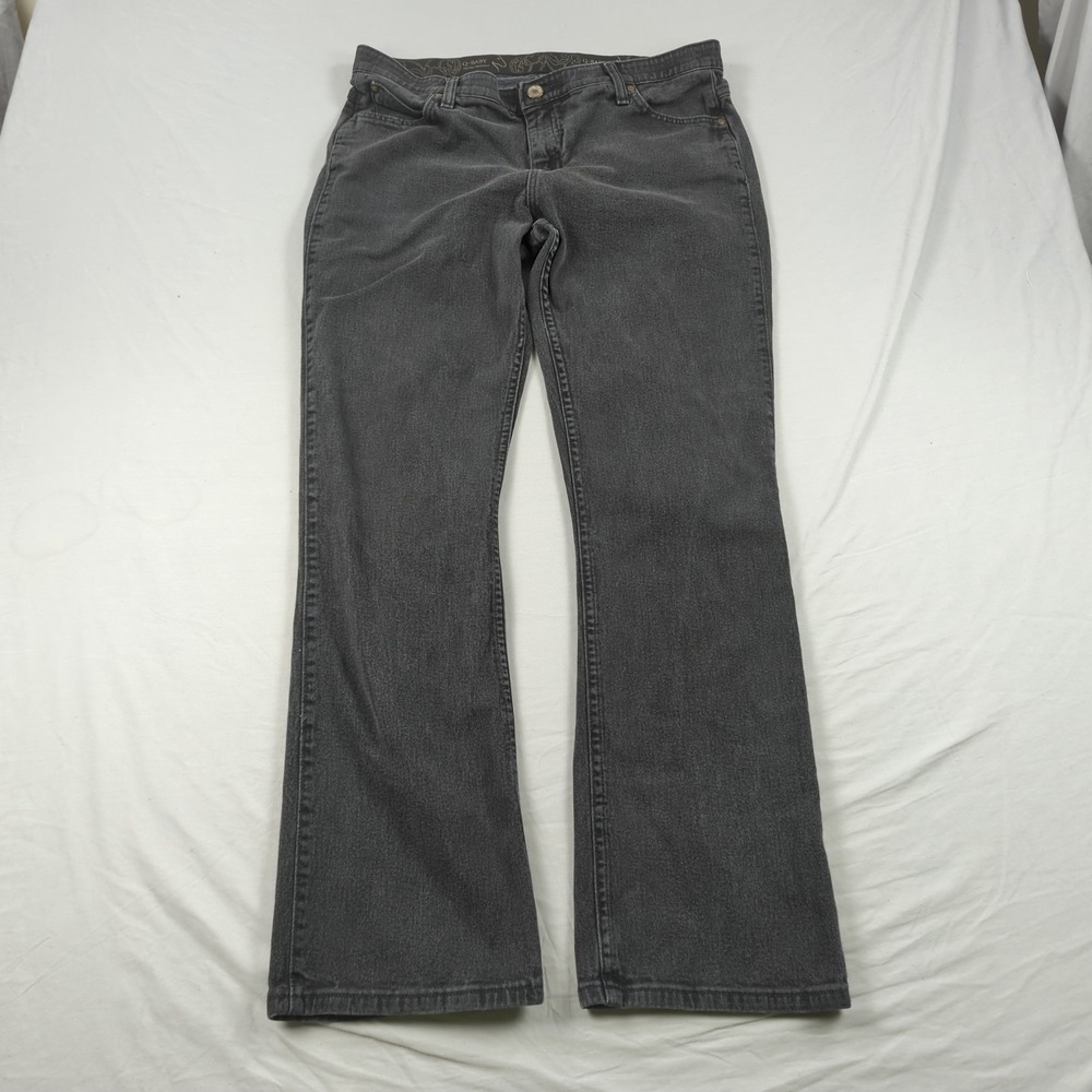 Wrangler Jeans Womens 16 Black Q Baby Ultimate Riding Stretch Cowgirl Western
